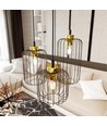 Vander 3PREM Sort/Guld pendellampe - Ø16 cm, E27, 230V, uden lyskilde