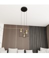 Vander 3PREM Sort/Guld pendellampe - Ø16 cm, E27, 230V, uden lyskilde