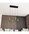 Vander 4 Sort/Guld pendellampe - Ø16 cm, E27, 230V, uden lyskilde