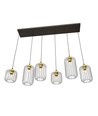 Vander 6 Sort/Guld pendellampe - Ø16 cm, E27, 230V, uden lyskilde