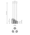 Vander 3PREM Sort pendellampe - Ø16 cm, E27, 230V, uden lyskilde