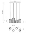 Vander 4 Sort pendellampe - Ø16 cm, E27, 230V, uden lyskilde