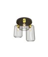 Barn 3PREM Sort/Guld loftslampe - Ø16 cm, E27, 230V, uden lyskilde