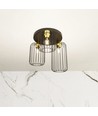 Barn 3PREM Sort/Guld loftslampe - Ø16 cm, E27, 230V, uden lyskilde