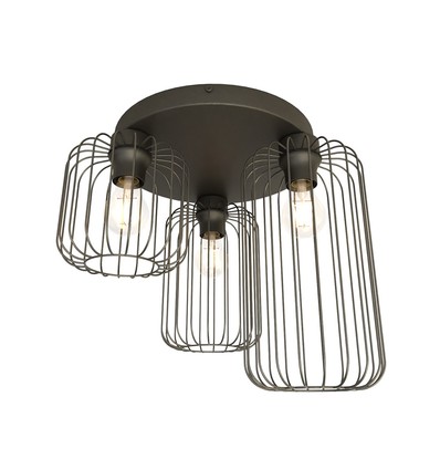 Barn 3PREM Sort loftslampe - Ø16 cm, E27, 230V, uden lyskilde