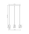Tank 3 Sort pendellampe - Ø10 cm, E27, 230V, uden lyskilde