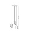 Tank 3PREM Sort pendellampe - Ø10 cm, E27, 230V, uden lyskilde