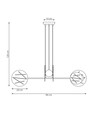 Xotic 4 Sort pendellampe - Ø20 cm, E27, 230V, uden lyskilde