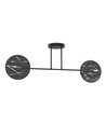 Frick 2 Sort loftslampe - Ø20 cm, E27, 230V, uden lyskilde