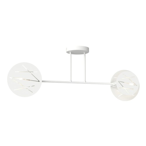 Frick 2 Hvid loftslampe - Ø20 cm, E27, 230V, uden lyskilde