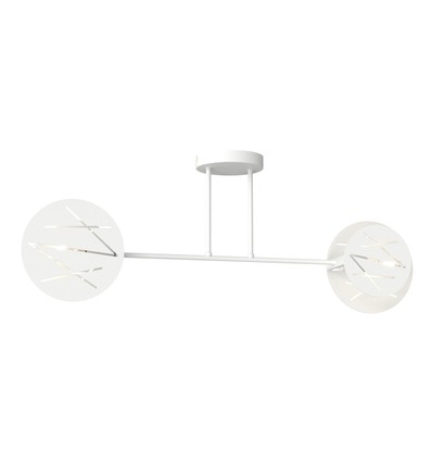 Frick 2 Hvid loftslampe - Ø20 cm, E27, 230V, uden lyskilde