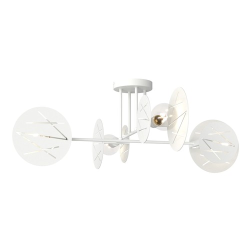 Frick 4 Hvid loftslampe - Ø20 cm, E27, 230V, uden lyskilde