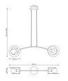 Euforia 2 Sort pendellampe - Ø20 cm, E27, 230V, uden lyskilde