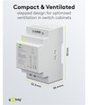 12V 54W DIN skinne strømforsyning - 12V DC, 4,5A