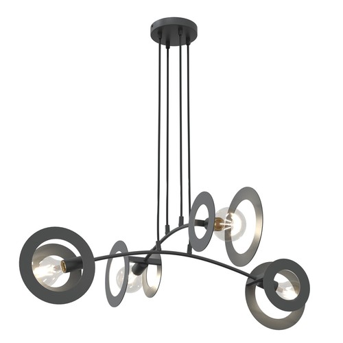 Euforia 4 Sort pendellampe - Ø20 cm, E27, 230V, uden lyskilde