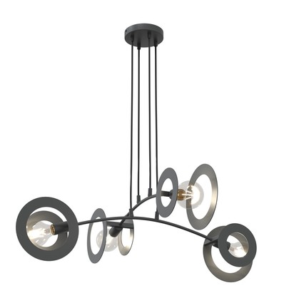 Euforia 4 Sort pendellampe - Ø20 cm, E27, 230V, uden lyskilde