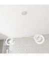 Euforia 2 Hvid pendellampe - Ø20 cm, E27, 230V, uden lyskilde