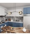 Skiva 2 Sort pendellampe - Ø20 cm, E27, 230V, uden lyskilde