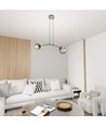 Skiva 2 Sort pendellampe - Ø20 cm, E27, 230V, uden lyskilde