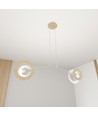 Skiva 2 Hvid pendellampe - Ø20 cm, E27, 230V, uden lyskilde