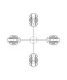 Saber 4 Sort pendellampe - Ø26 cm, E27, 230V, uden lyskilde