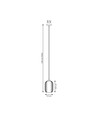 Verdi 1 Sort/Grafit pendellampe - Ø15 cm, E27, 230V, uden lyskilde