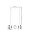 Verdi 3 Sort/Grafit pendellampe - Ø15 cm, E27, 230V, uden lyskilde