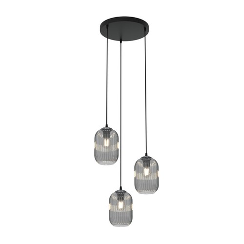 Verdi 3PREM Sort/Grafit pendellampe - Ø15 cm, E27, 230V, uden lyskilde