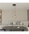Verdi 3PREM Sort/Grafit pendellampe - Ø15 cm, E27, 230V, uden lyskilde