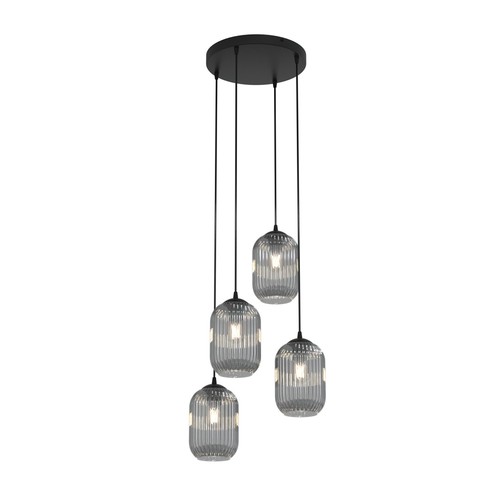 Verdi 4PREM Sort/Grafit pendellampe - Ø15 cm, E27, 230V, uden lyskilde