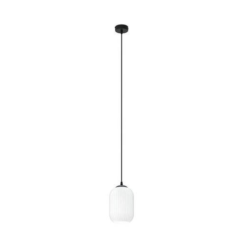 Verdi 1 Sort/Opal pendellampe - Ø15 cm, E27, 230V, uden lyskilde