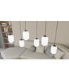 Verdi 1 Sort/Opal pendellampe - Ø15 cm, E27, 230V, uden lyskilde