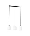 Verdi 3 Sort/Opal pendellampe - Ø15 cm, E27, 230V, uden lyskilde