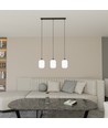 Verdi 3 Sort/Opal pendellampe - Ø15 cm, E27, 230V, uden lyskilde