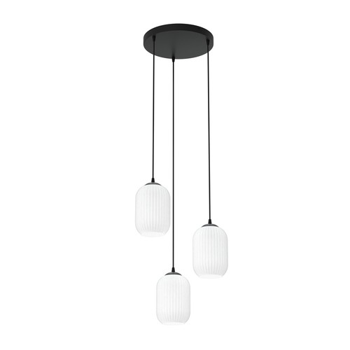 Verdi 3 Sort Prem Opal pendellampe - Ø15 cm, E27, 230V, uden lyskilde