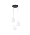 Verdi 3 Sort Prem Opal pendellampe - Ø15 cm, E27, 230V, uden lyskilde