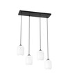 Verdi 4 Sort/Opal pendellampe - Ø15 cm, E27, 230V, uden lyskilde