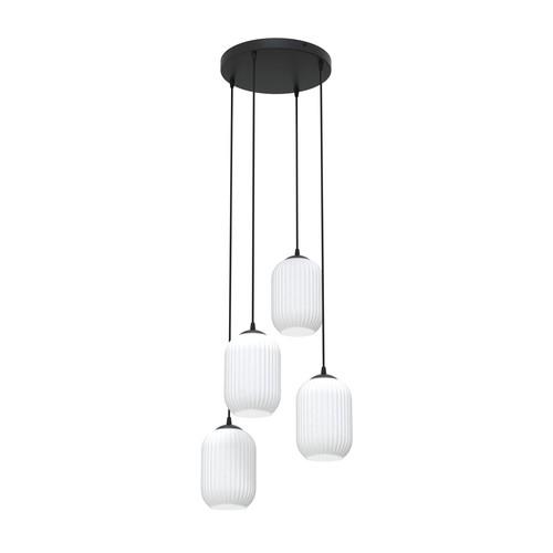 Verdi 4 Sort Prem Opal pendellampe - Ø15 cm, E27, 230V, uden lyskilde