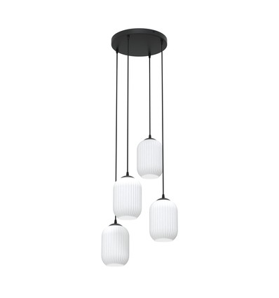 Verdi 4 Sort Prem Opal pendellampe - Ø15 cm, E27, 230V, uden lyskilde