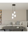 Verdi 4 Sort Prem Opal pendellampe - Ø15 cm, E27, 230V, uden lyskilde