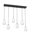 Verdi 6 Sort/Opal pendellampe - Ø15 cm, E27, 230V, uden lyskilde