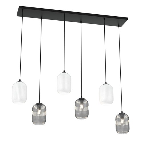 Verdi 6 Sort Mix pendellampe - Ø15 cm, E27, 230V, uden lyskilde