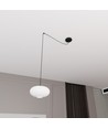 Origo 1 Sort/Opal pendellampe - Ø30 cm, E27, 230V, uden lyskilde