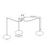 Origo 3 Sort/Opal pendellampe - Ø30 cm, E27, 230V, uden lyskilde