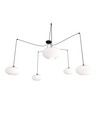 Origo 5 Sort/Opal pendellampe - Ø30 cm, E27, 230V, uden lyskilde