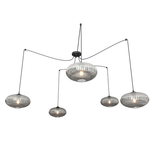 Origo 5 Sort/Grafit pendellampe - Ø30 cm, E27, 230V, uden lyskilde