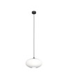 Coco 1 Sort/Opal pendellampe - Ø30 cm, E27, 230V, uden lyskilde
