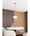 Coco 1 Sort/Opal pendellampe - Ø30 cm, E27, 230V, uden lyskilde