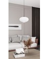 Coco 1 Sort/Opal pendellampe - Ø30 cm, E27, 230V, uden lyskilde