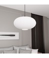 Coco 1 Sort/Opal pendellampe - Ø30 cm, E27, 230V, uden lyskilde